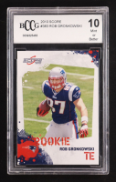 Rob Gronkowski 2010 Panini Score #383 RC (BCCG 10) at PristineAuction.com