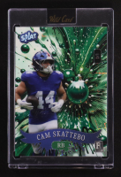 Cam Skattebo 2025 Wild Card Splat Ornament Green Laser #SCFOrb3-CS #1/1 RC at PristineAuction.com