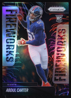 Abdul Carter 2025 Panini Prizm Fireworks Prizms Silver #7 RC at PristineAuction.com