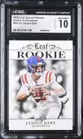 Jaxson Dart 2024 Leaf Special Release Rookie Achievement #RA-23 (CGC 10) at PristineAuction.com