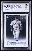 Julio Rodriguez 2022 Topps Base Set Photo Variations #659 Factory RC (BCCG 10) at PristineAuction.com