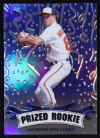 Jackson Holliday 2023 Leaf Metal Special Release Prized Rookie Prismatic Blue #PR39 RC #11/20 at PristineAuction.com