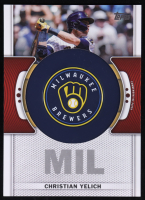 Christian Yelich 2023 Topps Team Logo Commemorative Patch #TLPCY at PristineAuction.com