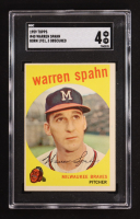 Warren Spahn 1959 Topps Born 1931, 3 Obscured #40 (SGC 4) at PristineAuction.com