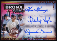Goose Gossage / Sparky Lyle / Mariano Rivera 2025 Leaf Bronx Legacy Bronx Marks Bronze Triple Auto #M32 #1/8 at PristineAuction.com