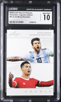 Lionel Messi / Cristiano Ronaldo 2024 Leaf Special Release Exclusive Legends Edition #ELE-29 (CGC 10) at PristineAuction.com