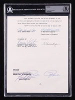 Pete Rose Signed "Banned from Baseball" Document (BAS) at PristineAuction.com