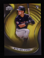 Steven Kwan 2022 Topps Chrome Black Gold Refractors #24 RC #07/50 at PristineAuction.com