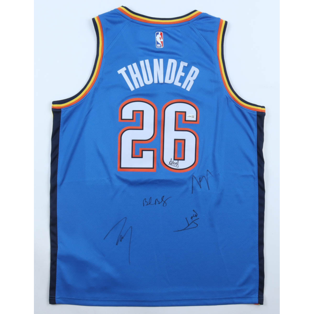 Oklahoma City Thunder Nike Authentic Team-Signed Jersey By (5) With Shai Gilgeous-Alexander, Ajay Mitchell, Isaiah Hartenstein (JSA) at PristineAuction.com