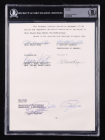 Pete Rose Signed "Banned from Baseball" Document (BAS) at PristineAuction.com