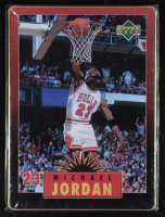 Michael Jordan 1996 Upper Deck Jordan Metal Red Black #3 at PristineAuction.com