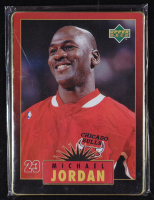 Michael Jordan 1996 Upper Deck Jordan Metal Red Black #1 at PristineAuction.com