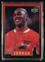 Michael Jordan 1996 Upper Deck Jordan Metal Red Black #1 at PristineAuction.com