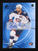 Boone Jenner 2025-26 SP Game Used Autographs Blue #79 at PristineAuction.com