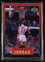 Michael Jordan 1996 Upper Deck Jordan Metal Red Black #3 at PristineAuction.com