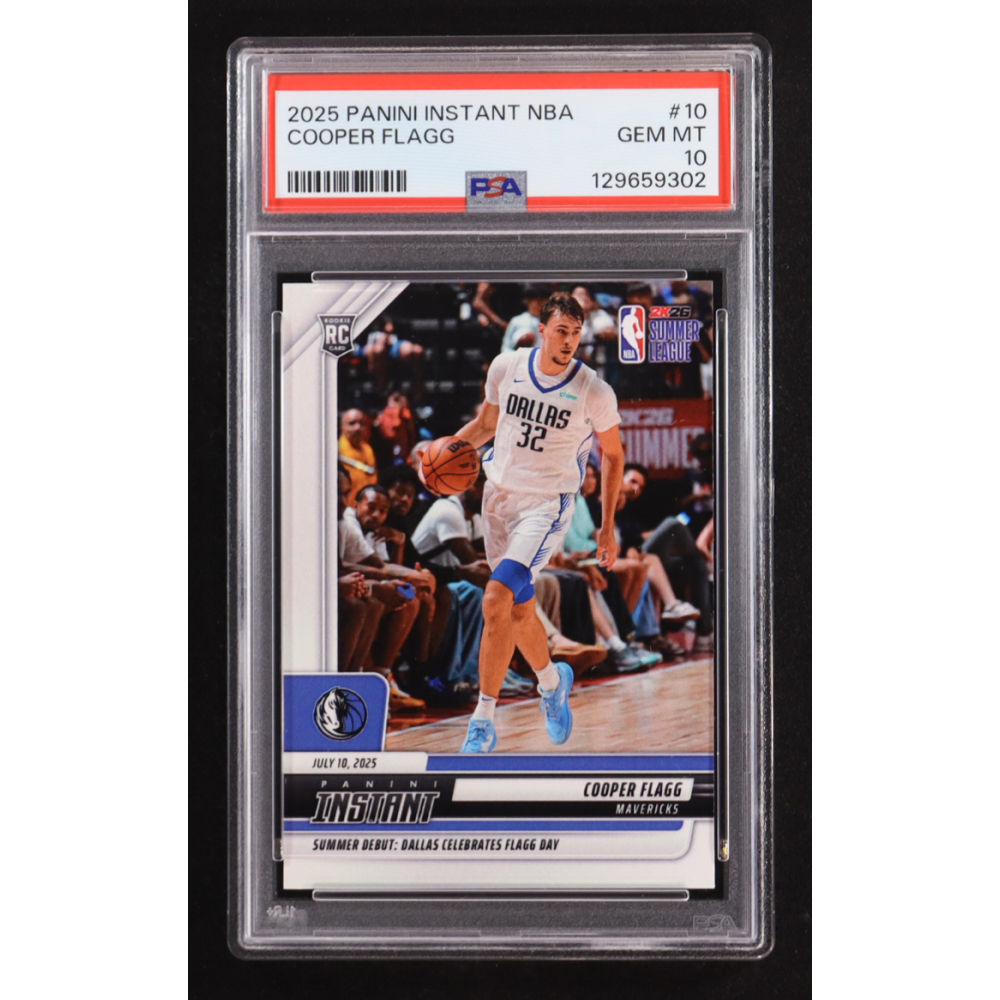 Cooper Flagg 2025-26 Panini Instant NBA #10 RC #1/7736 (PSA 10) at PristineAuction.com