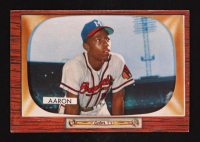 Hank Aaron 1955 Bowman #179 at PristineAuction.com