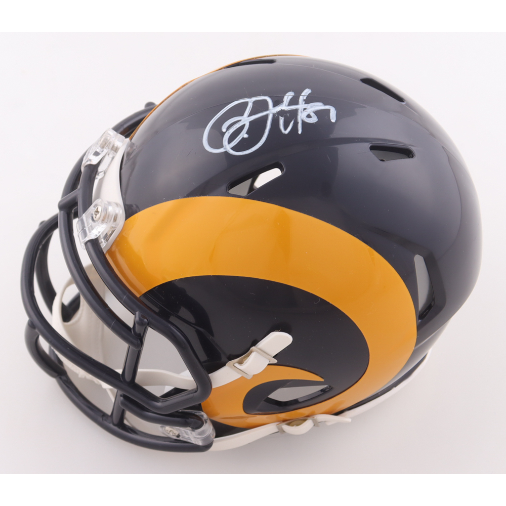 Gerald Everett Signed Rams Speed Mini Helmet (JSA) at PristineAuction.com