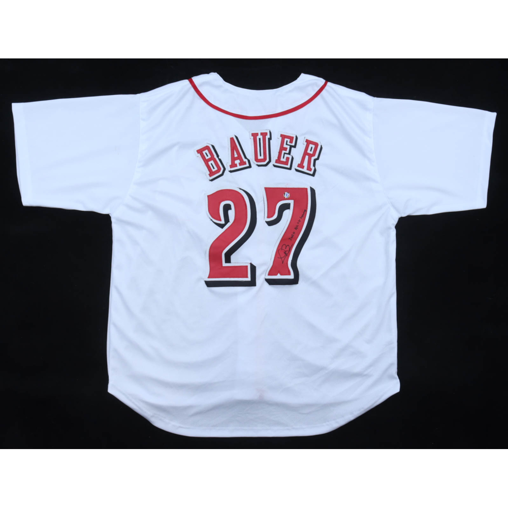 Trevor Bauer Signed Jersey Inscribed "2020 NL CY Young" (AWM) at PristineAuction.com
