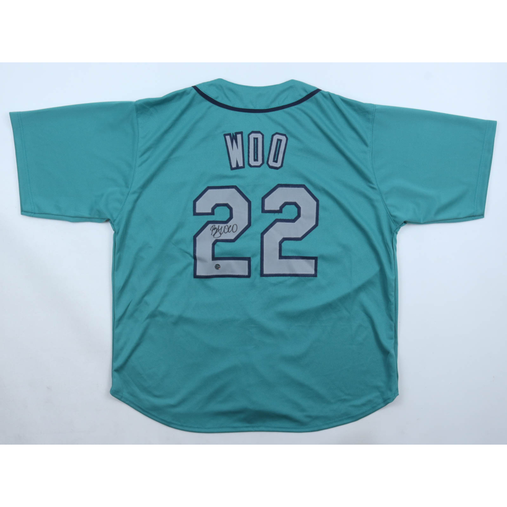 Bryan Woo Signed Jersey (Wilder Tag) at PristineAuction.com