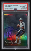 Tom Brady Signed 2006 Flair Showcase #57 (PSA | Autograph Grade 10) at PristineAuction.com