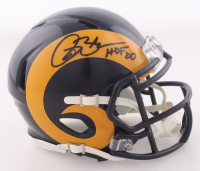 Isaac Bruce Signed Rams Speed Mini Helmet Inscribed "HOF 20" (Beckett) at PristineAuction.com