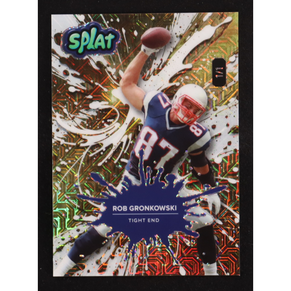 Rob Gronkowski 2025 Wild Card Splat #SBWHI03-RG #1/1 at PristineAuction.com