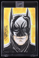 Batman | DC | Original Art Sketch Card by Tom Hodges (1/1 Original Art) at PristineAuction.com