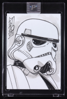 Imperial Stormtrooper | Star Wars | Original Art Sketch Card by Tom Hodges (1/1 Original Art) at PristineAuction.com