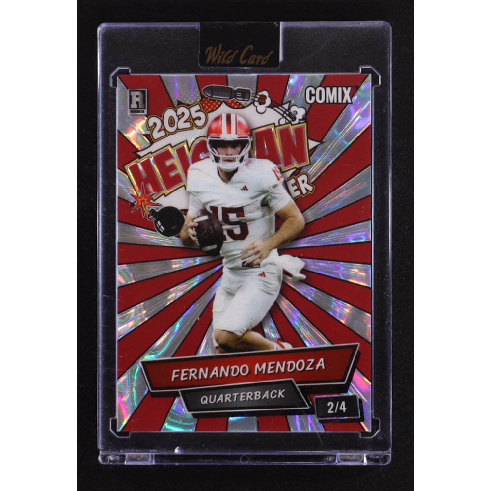 Fernando Mendoza 2025 Wild Card Comix Heisman Winner #ACHO-FM011 RC #2/4 at PristineAuction.com