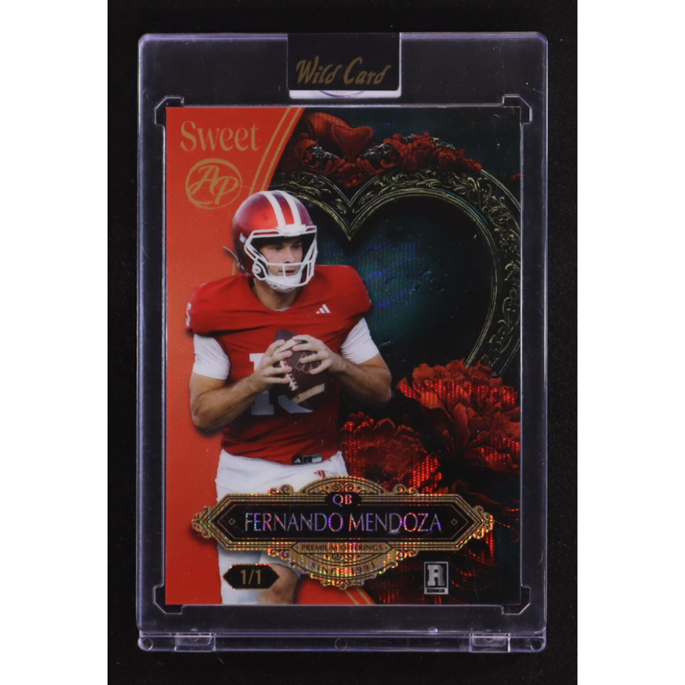 Fernando Mendoza 2026 Wild Card Sweet Wild Art #SWWAVc3-FM RC #1/1 at PristineAuction.com