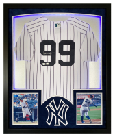 Aaron Judge Signed Yankees Custom Framed LED Jersey Display (Fanatics) at PristineAuction.com