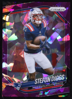 Stefon Diggs 2025 Panini Prizm Prizms Purple Ice #182 #215/225 at PristineAuction.com