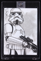 Stormtrooper | Star Wars | Original Art Sketch Card by Tom Hodges (1/1 Original Art) at PristineAuction.com