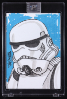 Stormtrooper | Star Wars | Original Art Sketch Card by Tom Hodges (1/1 Original Art) at PristineAuction.com