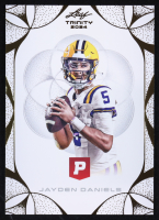 Jayden Daniels 2024 Leaf Trinity Pristine #53 RC at PristineAuction.com
