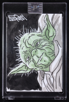 Yoda | Star Wars | Original Art Sketch Card by Tom Hodges (1/1 Original Art) at PristineAuction.com
