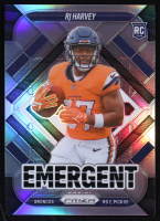 RJ Harvey 2025 Panini Prizm Emergent Prizms Silver #16 RC at PristineAuction.com