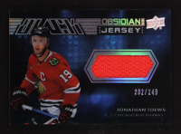 Jonathan Toews 2021-22 UD Black Obsidian Jerseys #OJJT #202/249 at PristineAuction.com