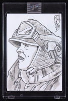 Luke Skywalker | Star Wars | Original Art Sketch Card by Tom Hodges (1/1 Original Art) at PristineAuction.com