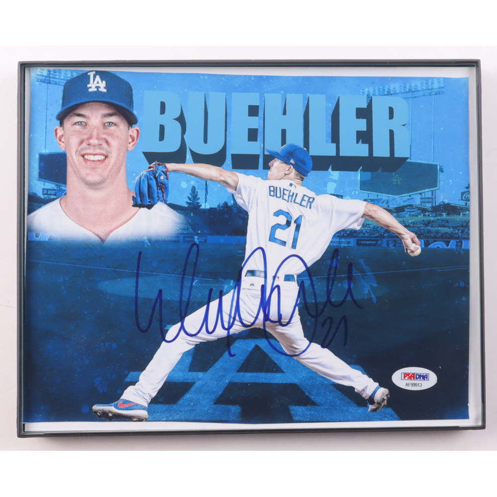 Walker Buehler Signed Dodgers Custom Framed Photo (PSA) at PristineAuction.com