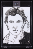 Han Solo | Star Wars | Original Art Sketch Card by Tom Hodges (1/1 Original Art) at PristineAuction.com
