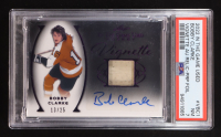 Bobby Clarke 2022-23 ITG Used Vignette Memorabilia Autographs Purple #VBC1 #13/25 (PSA 7) at PristineAuction.com