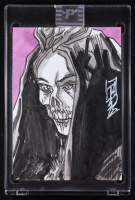 Death | Marvel | Original Art Sketch Card by Tom Hodges (1/1 Original Art) at PristineAuction.com