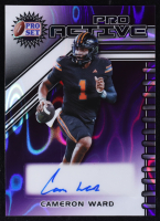 Cameron Ward 2025 Leaf Pro Set Metal Pro Active Lava Purple #PACW1 #7/8 RC at PristineAuction.com