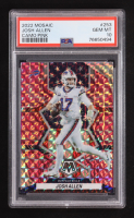 Josh Allen 2022 Panini Mosaic Camo Pink #253 (PSA 10) at PristineAuction.com