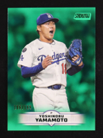 Yoshinobu Yamamoto 2025 Stadium Club Green #184 #186/199 at PristineAuction.com