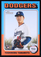 Yoshinobu Yamamoto 2024 Topps Heritage #553 RC at PristineAuction.com