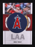 Mike Trout 2023 Topps Team Logo Commemorative Patch #TLPMT at PristineAuction.com