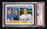Reggie Jackson / Gorman Thomas / Dave Kingman 1983 Topps Home Run Leaders #702 (PSA 8) at PristineAuction.com